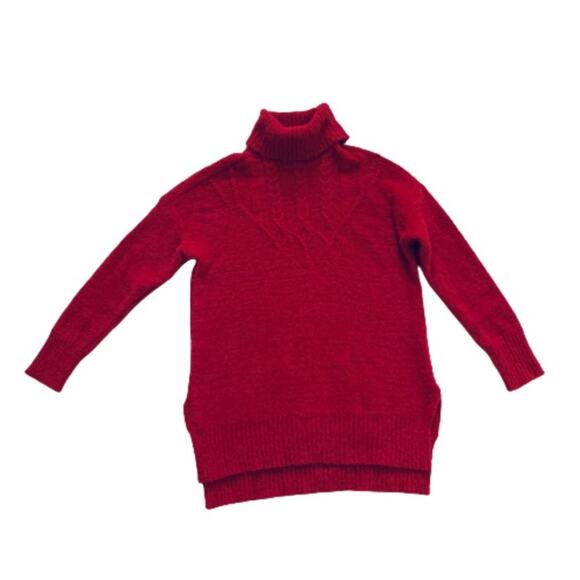 Maurices Sweater Red Soft Knit Pullover Tunic Turtleneck Relaxed Size Small NEW - Picture 7 of 11